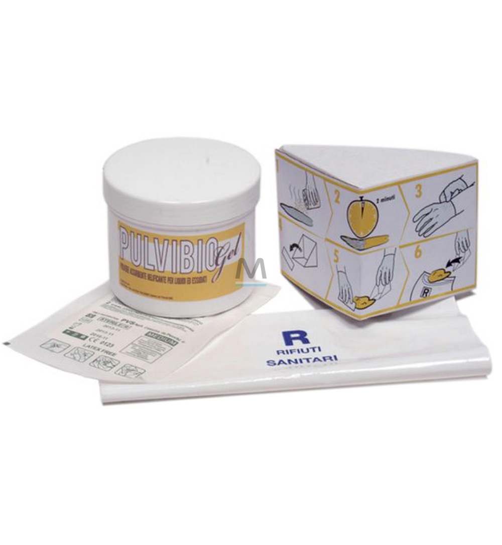 Polvere assorbente liquidi organici kit emergenza – PULVIBIO