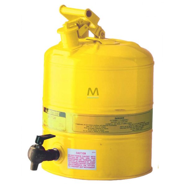 Justrite contenitore di sicurezza con rubinetto 19 Lt