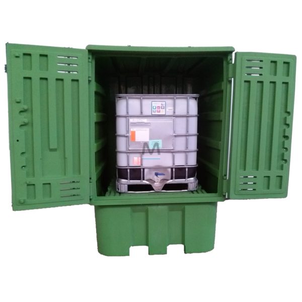 BOX DI STOCCAGGIO IN POLIETILENE PER 1 IBC